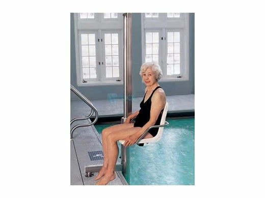Aquatic Access Automatic 90-Degree Seat Rotation Pool Lift With Anchor | IGAT-90 - Image 2