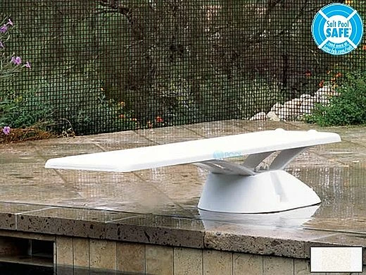 Inter-Fab Edge Base With Edge AquaBoard Board Complete | 6' White With White Top Tread And White Base | EDGE6WW-KIT