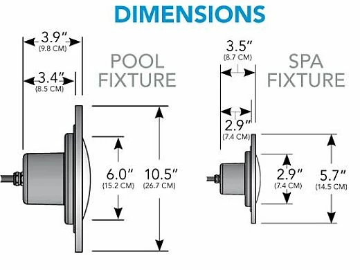 J&J Electronics PureWhite LED Pool Light XI Series | 12V Equivalent To 500W+ 30' Cord | LPL-F5W-12-30-P 21026 - Image 2