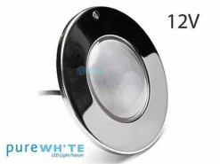 J&J Electronics PureWhite LED Pool Light LI Series | 12V Equivalent To 300W 30' Cord | LPL-F1W-12-30-P 21096