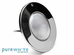 J&J Electronics PureWhite LED Pool Light SwimQuip Series | 120V Equivalent To 500W 30' Cord | LPL-F3W-120-30-PSQ 21121
