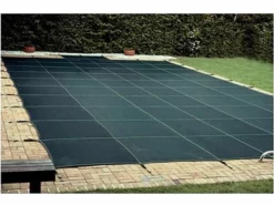 Loop-Loc 15-Year Mesh Safety Cover | Rectangle 16' X 32' | 3' X 6' Center End Step | LL163236CES