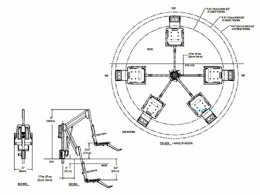 SR Smith AXs2 ADA Compliant Pool Lift With Locking Anchor | 310-0000 - Image 2