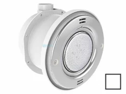 A&A Manufacturing QuikBrite Adjustable Angle White LED Pool And Spa Light | 12V 50' Cord | White Trim Plate | 579569