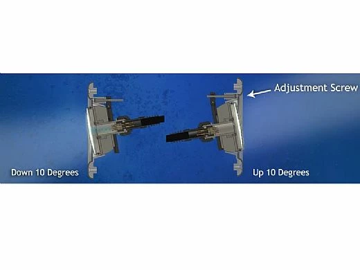 A&A Manufacturing QuikBrite Adjustable Angle White LED Pool And Spa Light | 12V 50' Cord | White Trim Plate | 579569 - Image 2