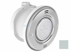 A&A Manufacturing QuikBrite Adjustable Angle White LED Pool And Spa Light | 12V 50' Cord | Light Gray Trim Plate | 579593