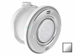 A&A Manufacturing QuikBrite Adjustable Angle White LED Pool And Spa Light | 12V 50' Cord | Stainless Steel Trim Plate | 579657