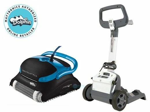 Maytronics Dolphin Nautilus CC Plus Inground Robotic Pool Cleaner With Caddy | 99996403-CADDY