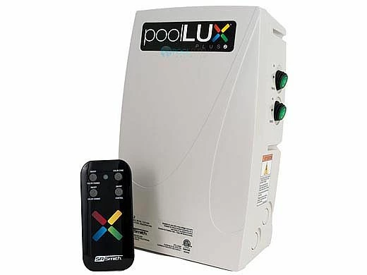 SR Smith PoolLUX Plus2 Dual Wireless Multi-Zone Lighting Control System With Remote | 120 Watt 120V Transformer | PLX-PL2