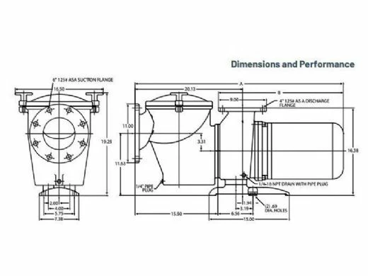 Pentair C Series 7-1/2HP Standard Efficiency Single-Phase Commercial Bronze Pump High Head | 200/208V 60 Hertz | CH-75 | 348005 - Image 2