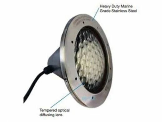 J&J Electronics Incandescent Inground Pool Light Fixture | 500W 120V 50' Cord | TPL-P120-500-50 25021 - Image 2