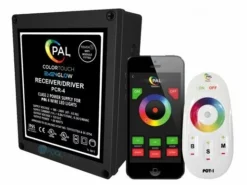 PAL Lighting Color Touch PCR-4 Remote Control Transformer With OEM Cloning And WiFi For Evenglow And PAL-4 LED Multi-Color Lights | 60W 12VDC | 42-PCR-4UW-CL-E