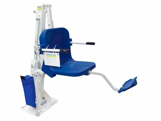 Aqua Creek Admiral Pool Lift | White With Blue Seat | F-ADMRL