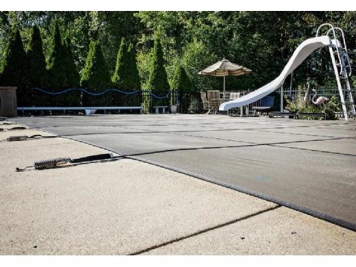 GLI 12-Year Secur-A-Pool Mesh Safety Cover | Rectangle 12' X 24' Tan | 201224RESAPTAN - Image 4