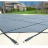 GLI 12-Year Secur-A-Pool Mesh Safety Cover | Rectangle 12' X 24' Gray | 201224RESAPGRY