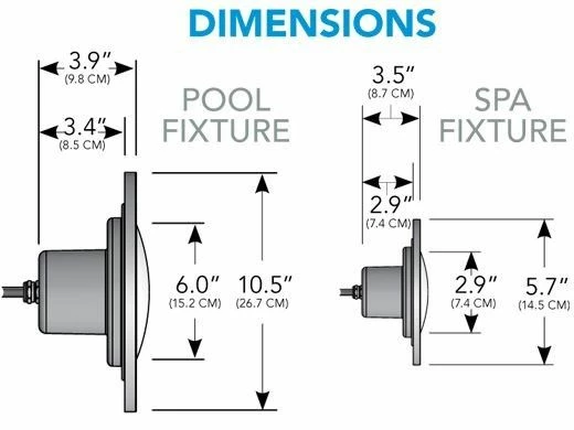 J&J Electronics PureWhite LED Pool Light HI Series | 120V Warm White Equivalent To 500W 30' Cord | LPL-F3W-120-30-P27 21147 - Image 2