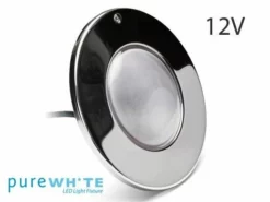 J&J Electronics PureWhite LED Pool Light HI Series | 12V Warm White Equivalent To 500W 30' Cord | LPL-F3W-12-30-P27 21011
