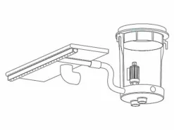 SR Smith 24" Color Light Streams Lighted Rain Waterfall With 8' Run Of Fiber | CLSRW24-8