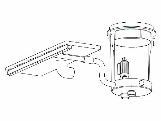 SR Smith 24" Color Light Streams Lighted Rain Waterfall With 8' Run Of Fiber | CLSRW24-8
