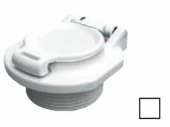 AquaStar Safety Vacuum Lock Wall Fitting 1.5" | White | VLK15T01