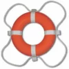 Poolstyle 24" Orange Foam Life Ring Buoy | Coast Guard Approved | PS364