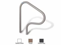 SR Smith 26" Figure 4 Pair Sealed Steel Rails | Taupe Color | 304 Grade | .49 Wall Residential | F4H-102-VT