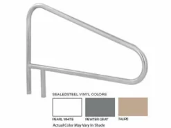 SR Smith 54" Center Grab 3 Bend Sealed Steel Rail | Taupe Color | 304 Grade | .049 Wall Residential | DMS-103A-VT