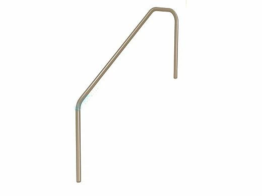 SR Smith 3 Bend 4' Sealed Steel Handrail |Taupe Color | 304 Grade | .049 Wall Residential | 3HR-4-049-VT