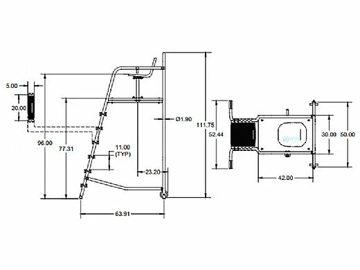 SR Smith Vista Lifeguard Chair And Stand 6' | US48500 - Image 2